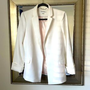 calvin klein white blazer